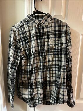 Men's American Eagle Plaid Button-Up Shirt